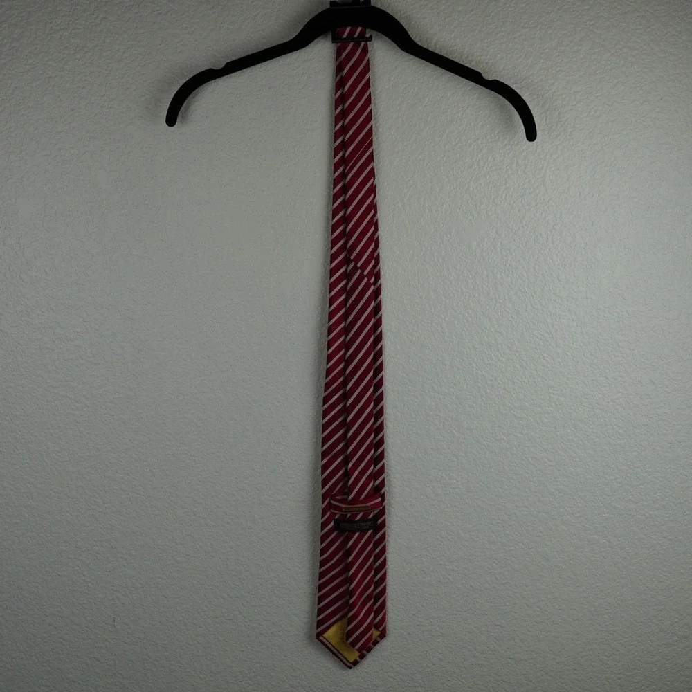 Donald J. Trump Signature Collection Red White‎ Striped Silk Tie Formal Career